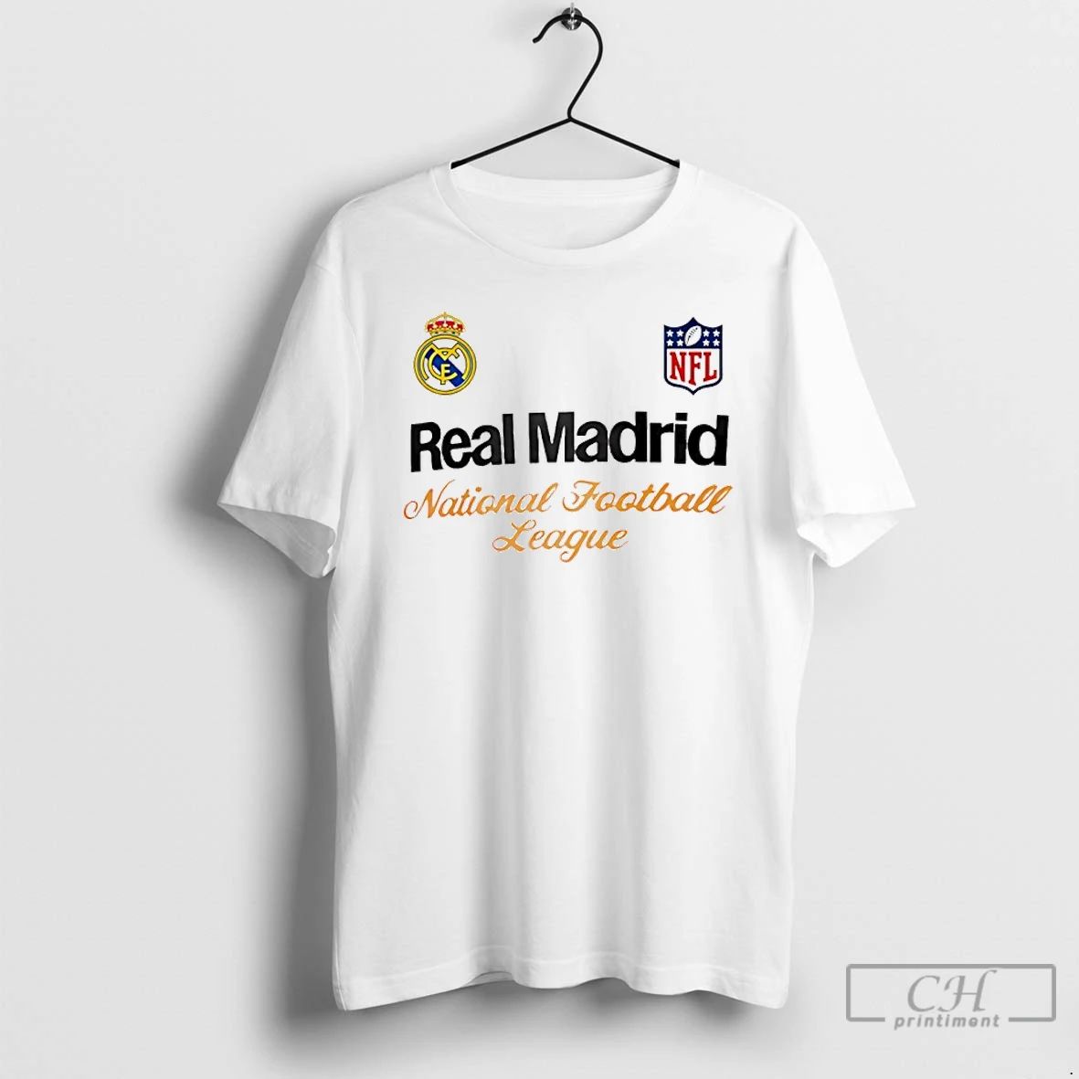 Premium Real Madrid National Football League Logo T Shirts