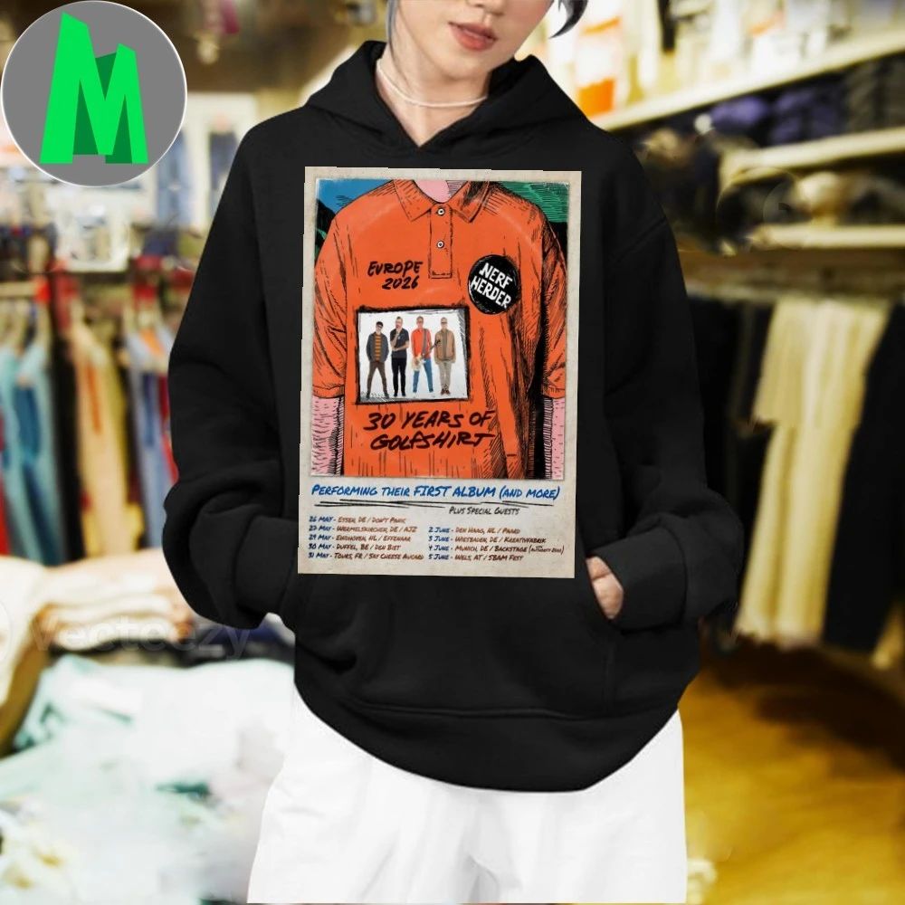 Nerf Herder Europe Tour 2026 Poster T-Shirt