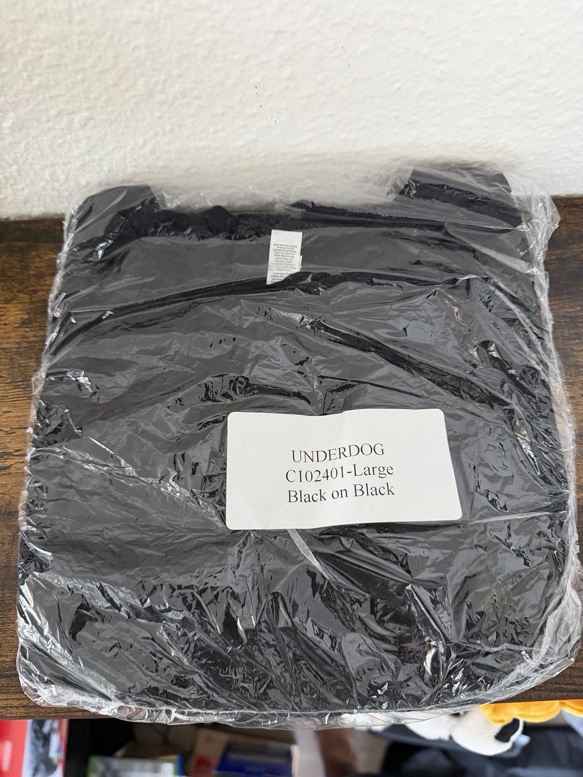 Underdog Fantasy Sports T-Shirt Black on Black Size Large