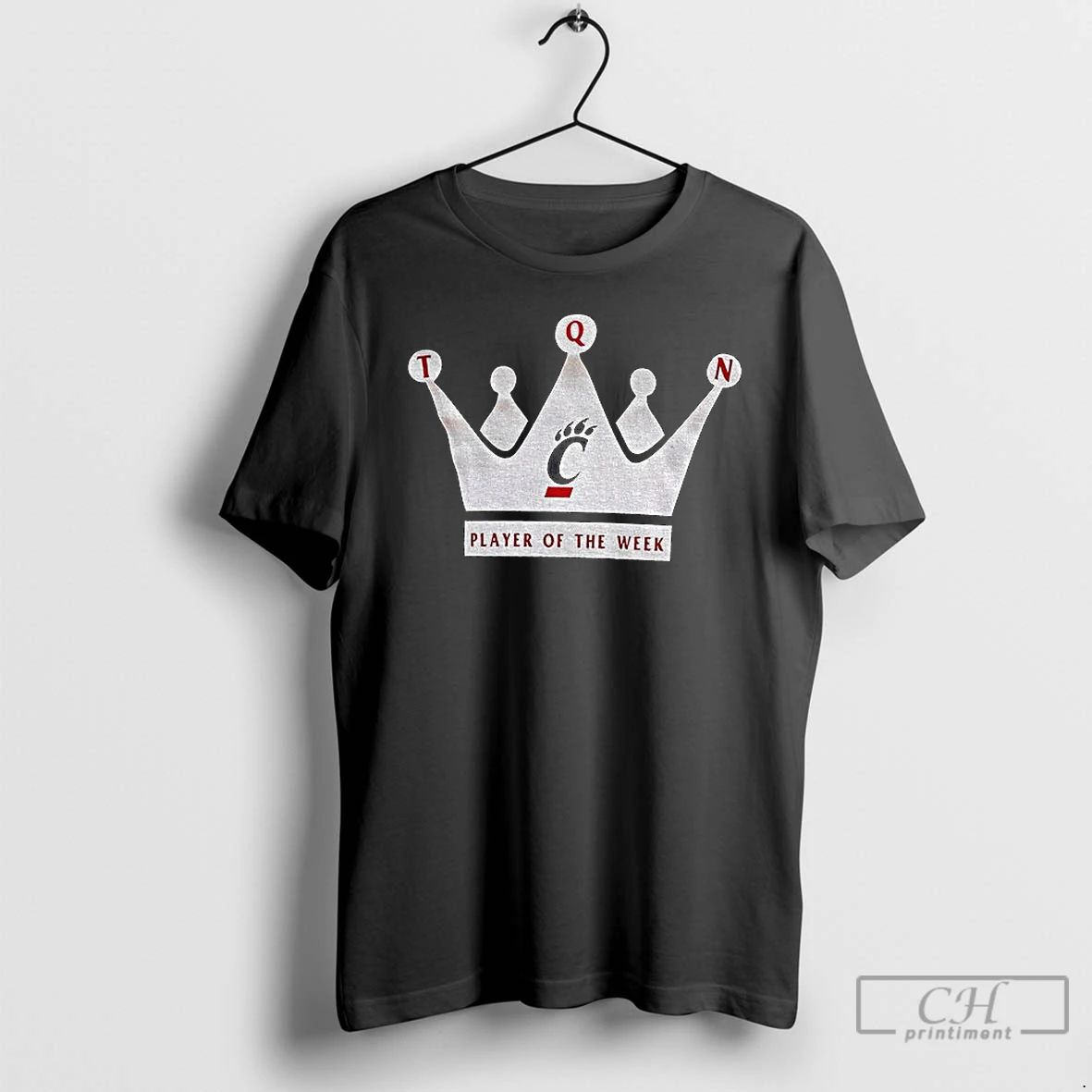 Cincinnati Bearcats Crown Player Of The Week Football T Shirts
