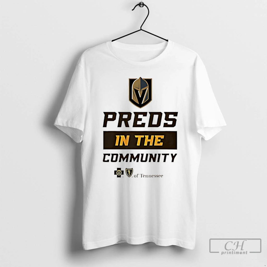 Classic Vegas Golden Knights Preds In The Community T Shirts
