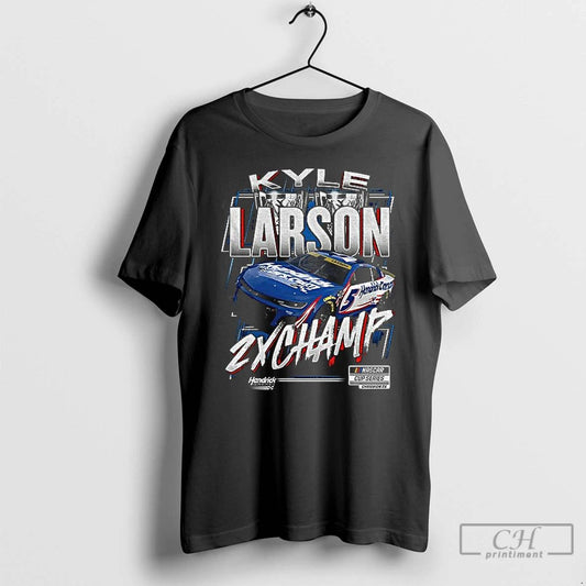 Classic Kyle Larson Hendrick Motorsports Two Time Nascar Cup Series Champion Trophy 2025 T Shirts