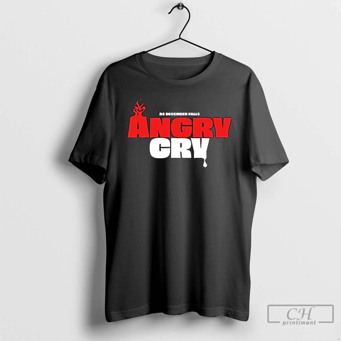 Premium As December Falls Angry Cry Long Sleve T Shirts