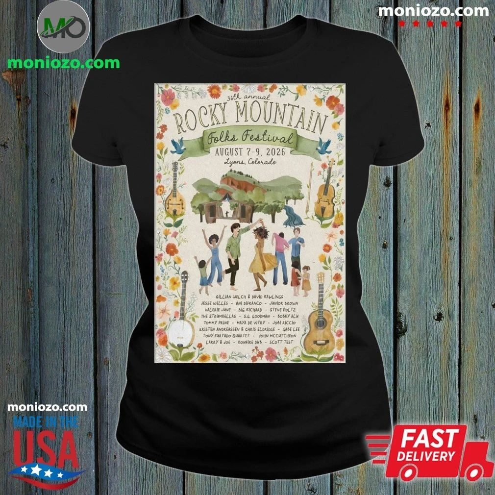 Original 36th Annual Rocky Mountain 8 7-8 9 2026 Lyons CO Poster Shirt