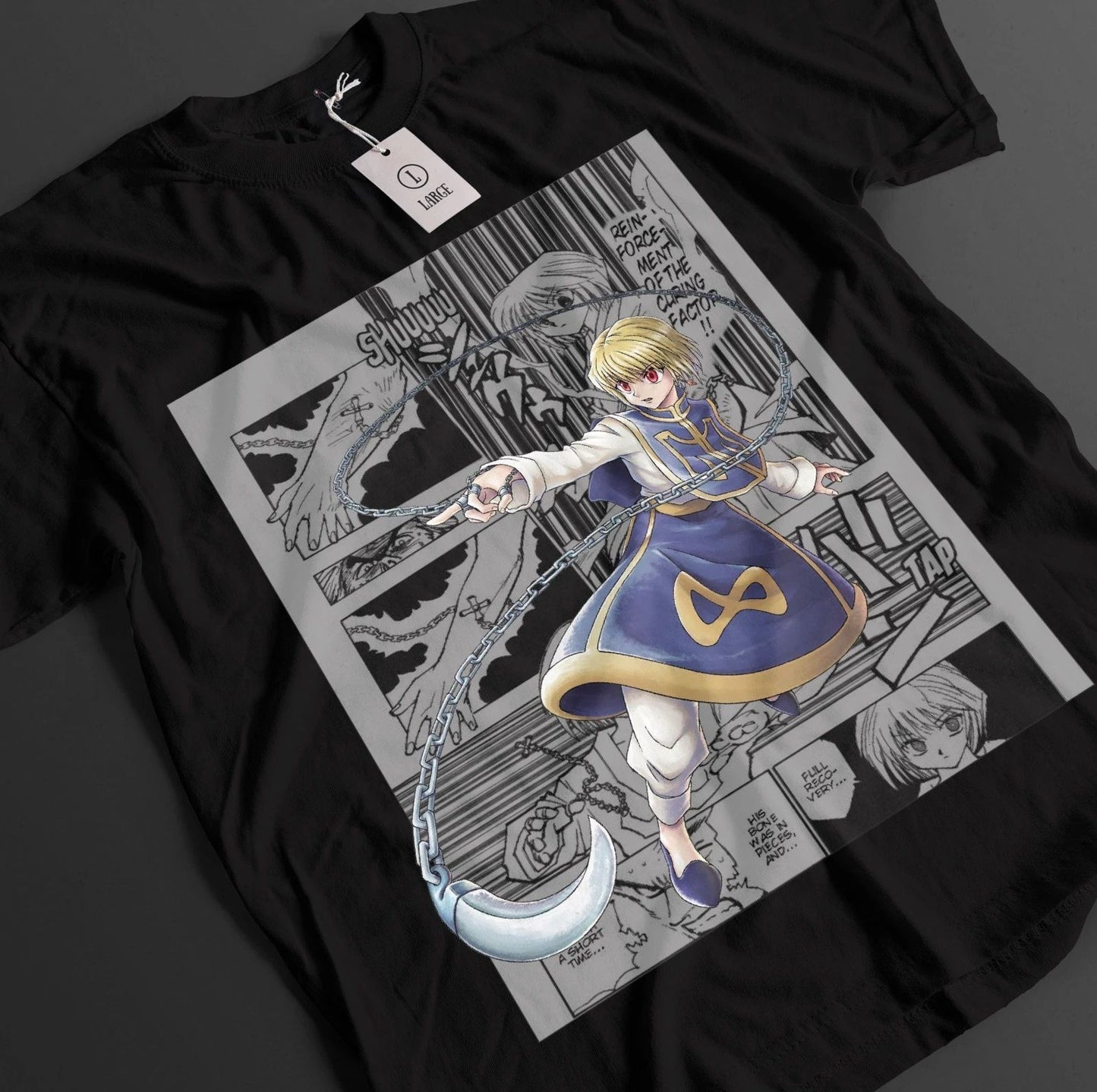 Hunter x Hunter Shirt Kurapika T-Shirt Gon Killua HxH Leorio Anime Unisex Tee