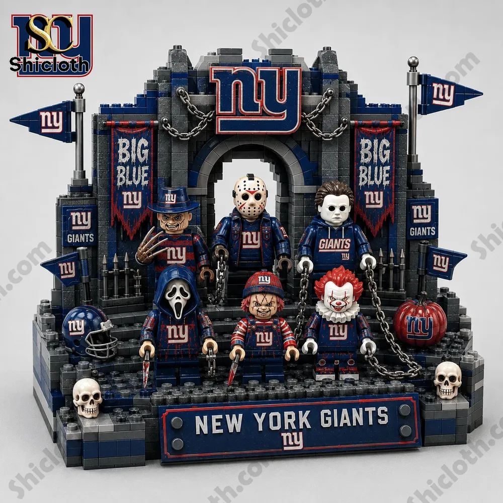 New York Giants Big Blue NY Halloween Building Brick Set