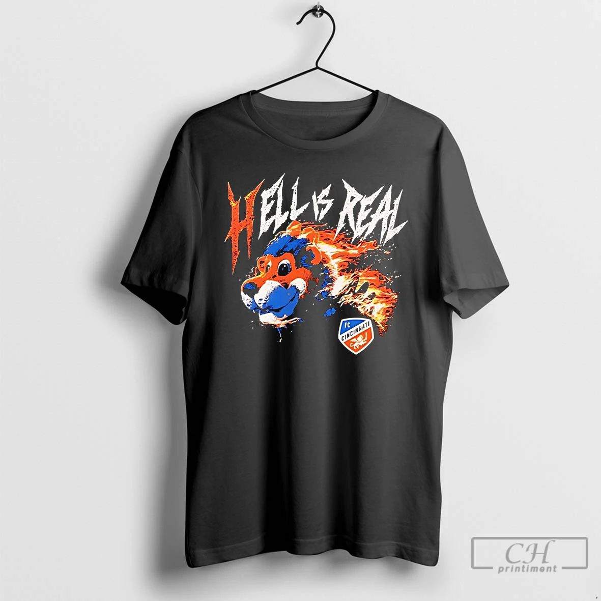 Classic Fc Cincinnati Hell Is Real Flame T Shirts