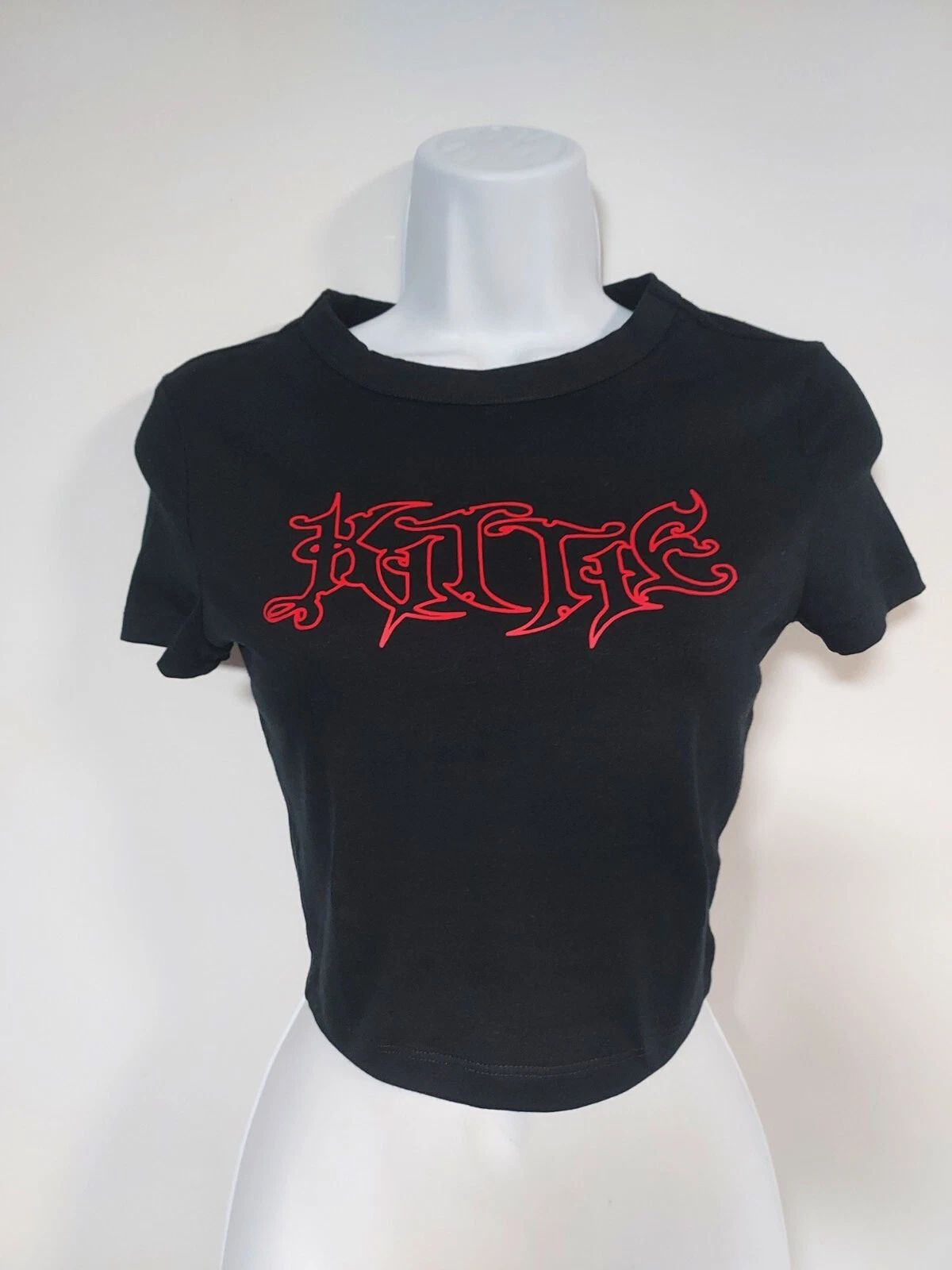 Kittie band baby tee kittie shirt kittie cropped shirt kittie tank top slim fit