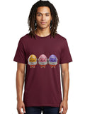 Egg-Astronauts Mens Graphic Tee, 100% Cotton, Casual Summer Wear
