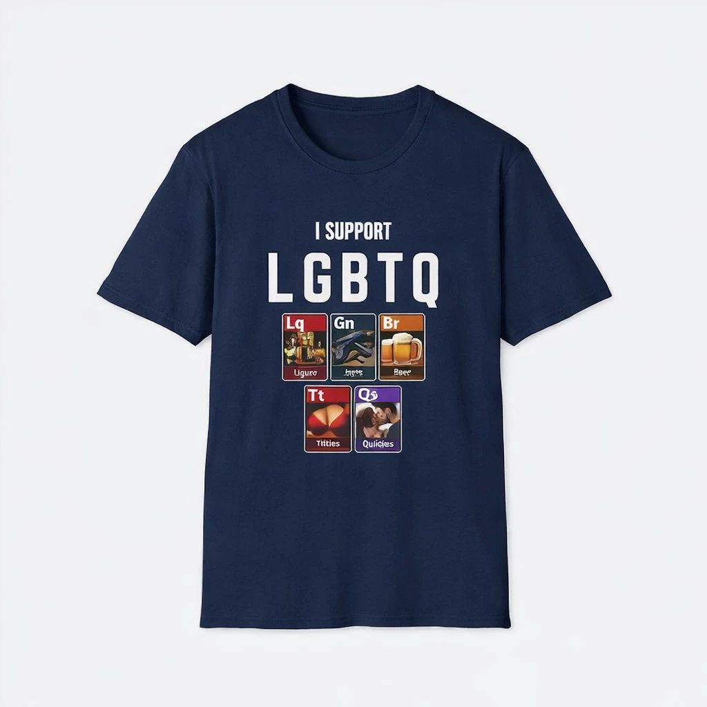 I Support LGBTQ Shirt, Funny Meme Shirt, 100% Cotton Unisex Shirt, Trendy Shirt