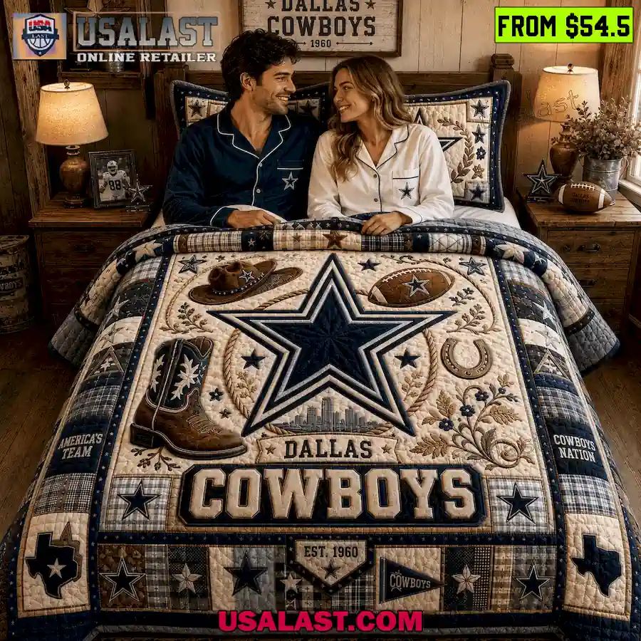 Dallas Cowboys America’s Team Quilt Bedding Set