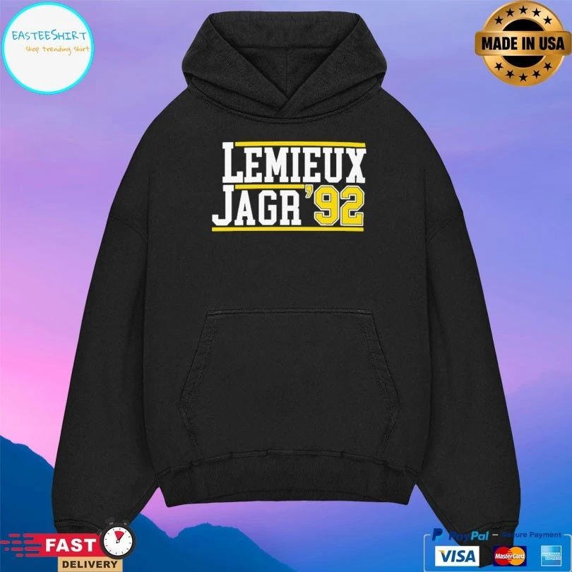Pittsburgh Penguins Hockey Lemieux Jagr ’92 T-shirt