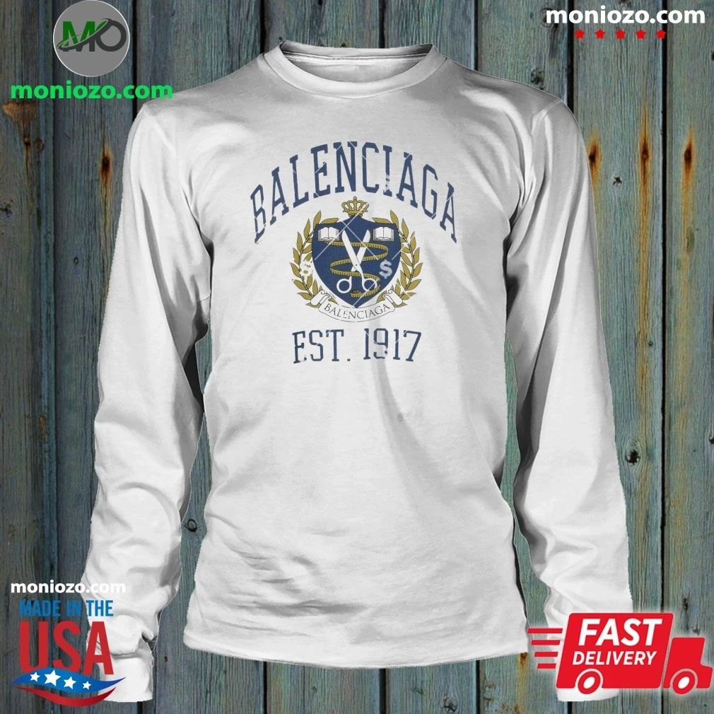 Balenciaga EST 1917 Logo Shirt