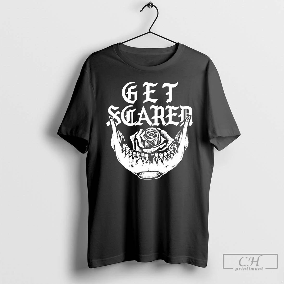Classic Get Scared Jawbone Graphic T Shirts