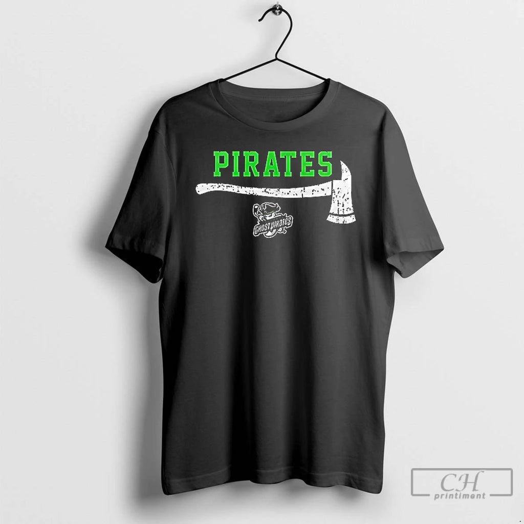 Premium Savannah Ghost Pirates Firefighter Application Day Logo 1 Sided T Shirts