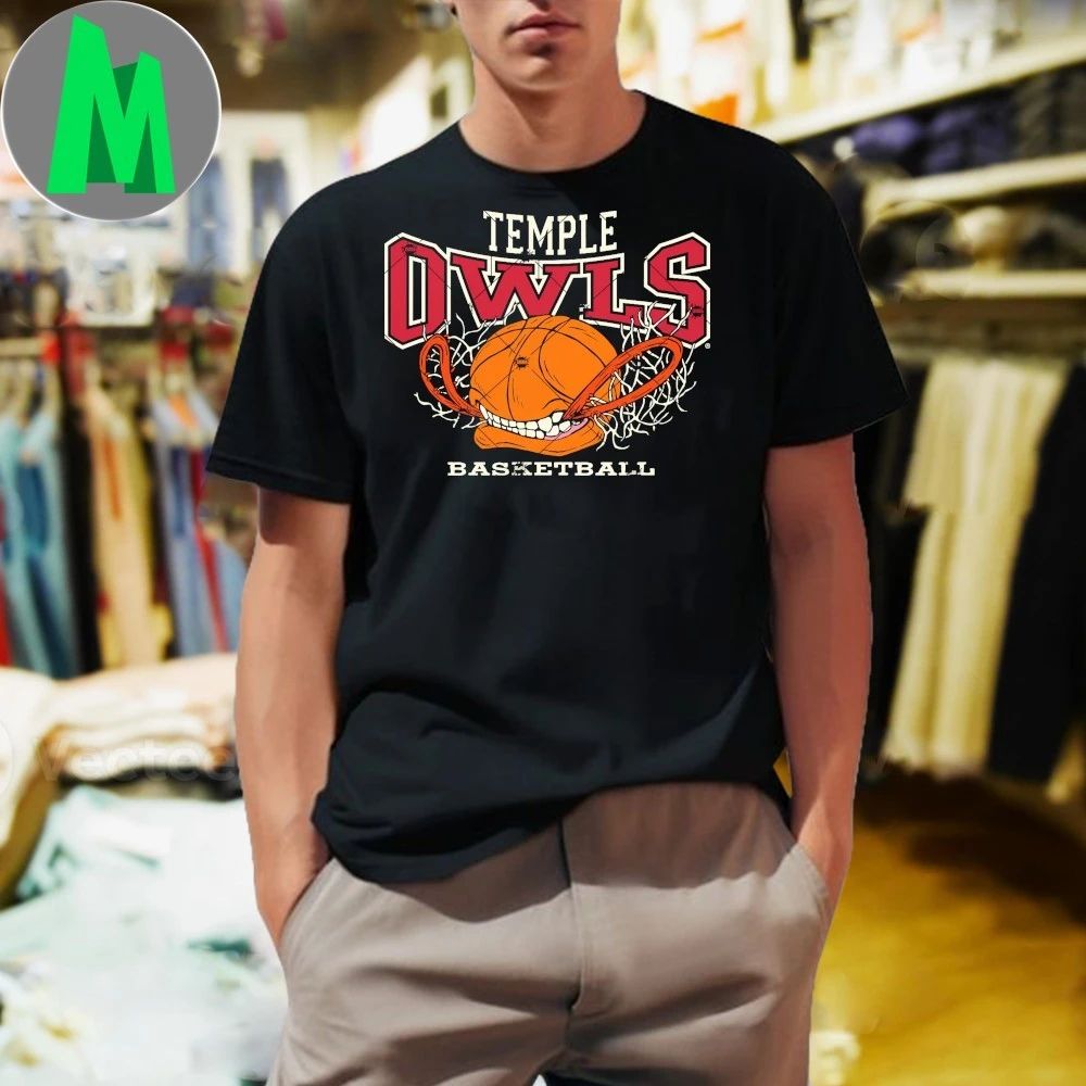Temple Owls Basketball Bite Shirt