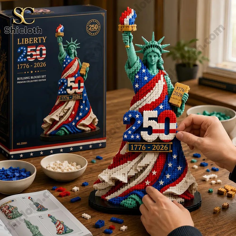 USA Liberty 250 Anniversary Collector’s Building Brick Set