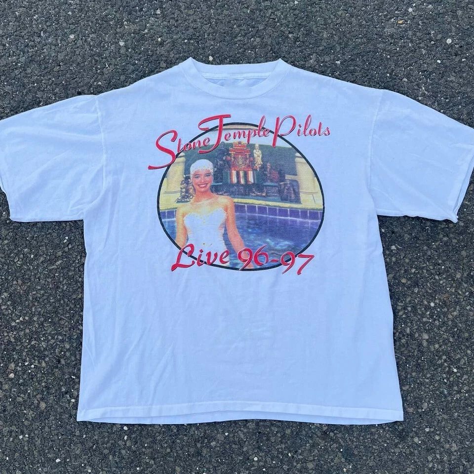 stone temple pilots live 1996 tiny music band T-Shirt Cotton Unisex S-5XL ZL304