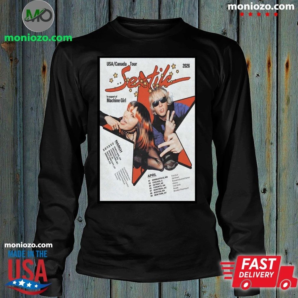 SEXTILE USA And Canada 2026 Shows Poster T-Shirt