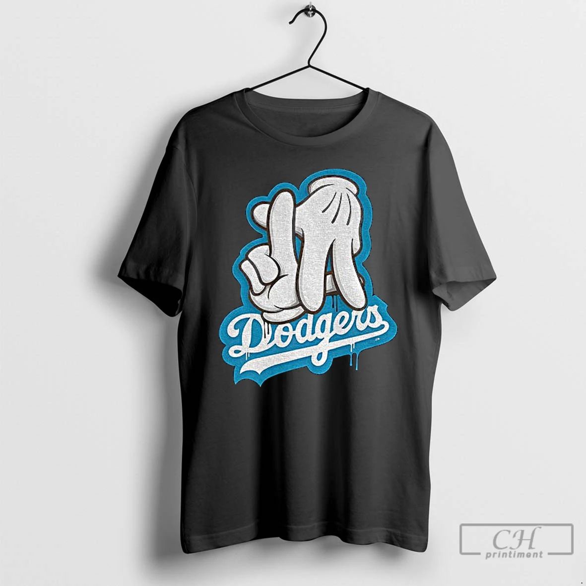Classic Dodgers La Hands T Shirts
