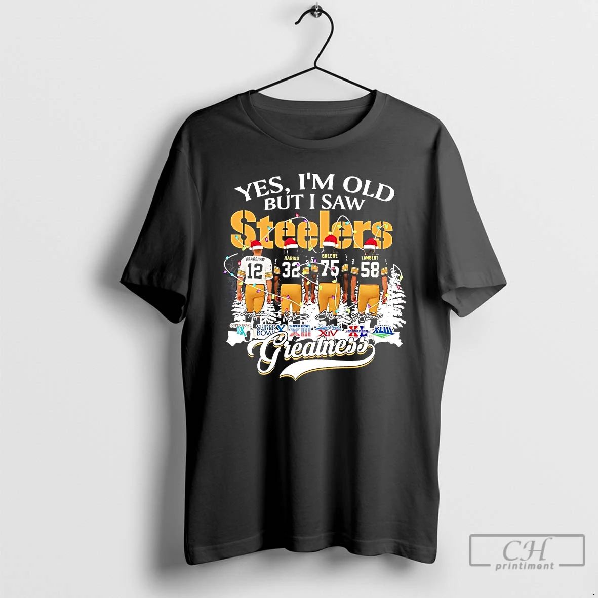 Classic Yes Im Old But I Saw Steelers Greatness Christmas T Shirts