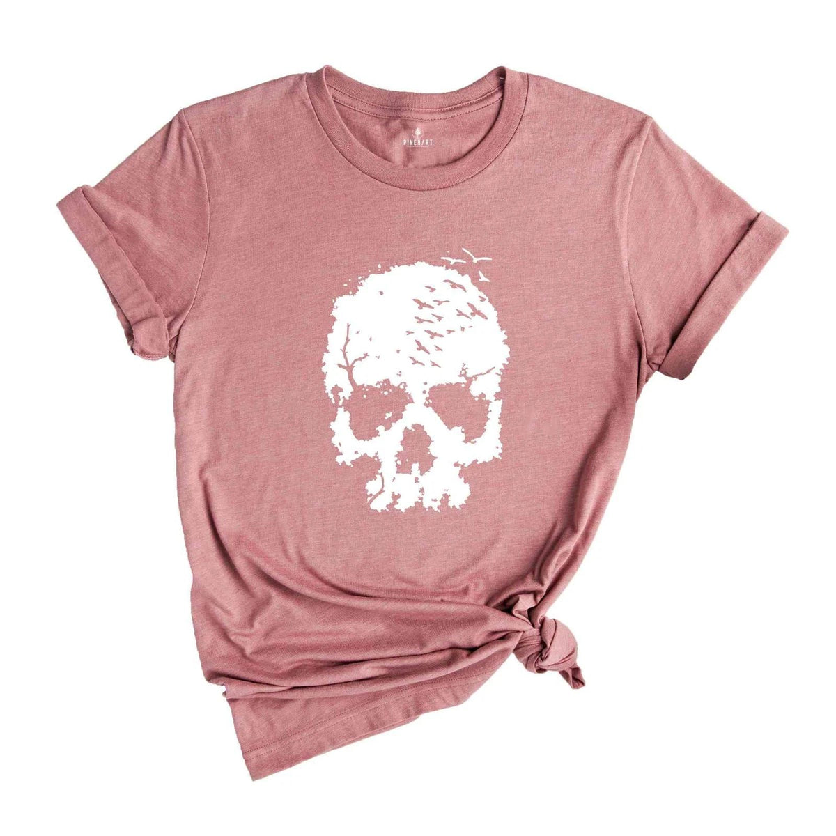 Halloween Skull Shirt, Skull Shirt, Skull with Birds Shirt, Halloween Party Shir