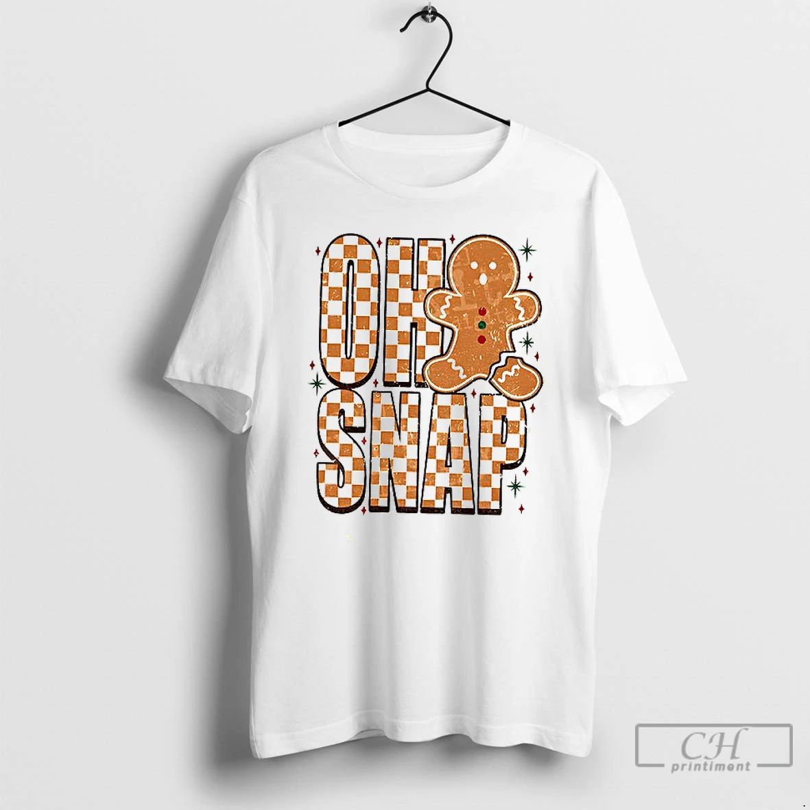 Classic Gingerbread Broken Oh Snap Funny Trendy Christmas T Shirts