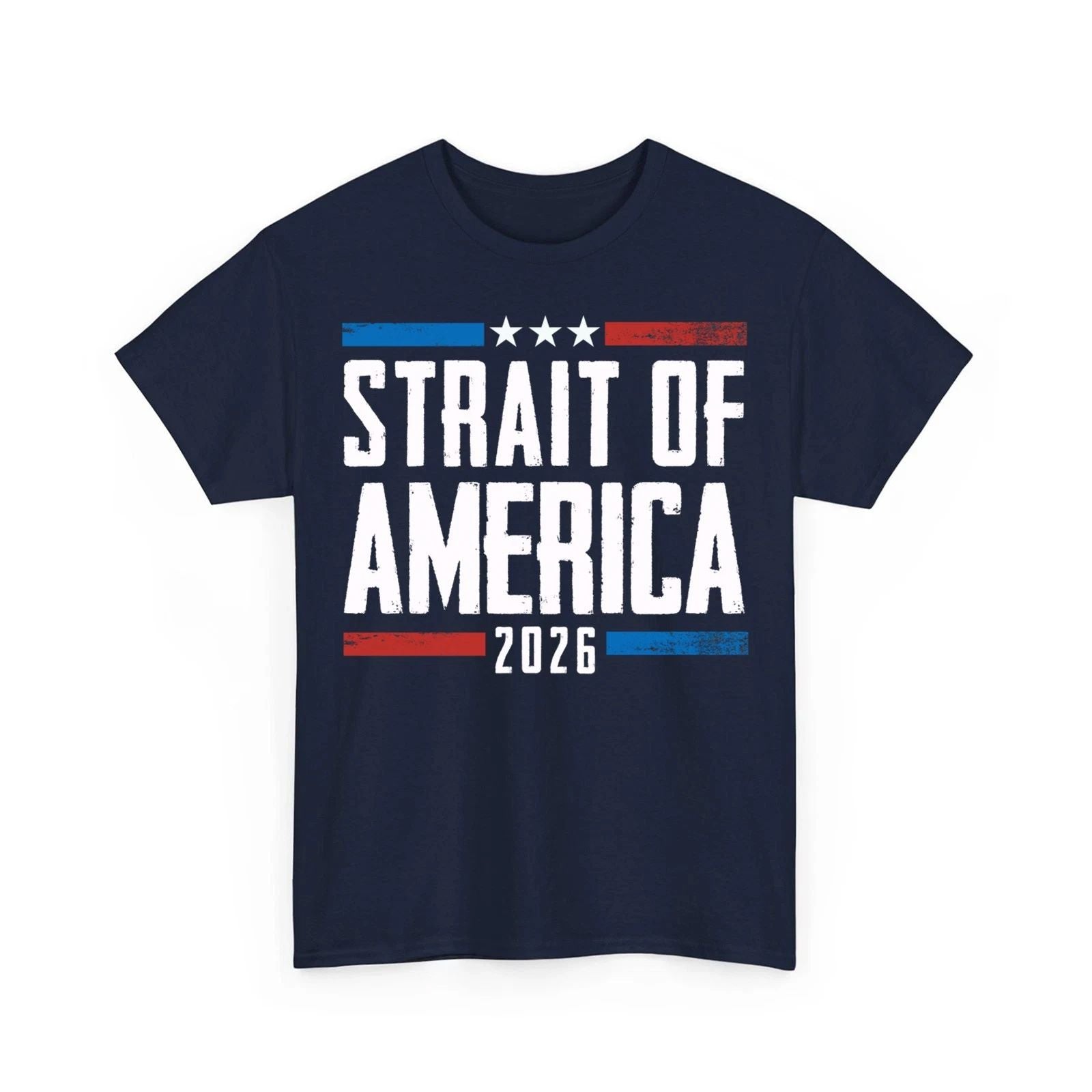 Strait of America Retro American Flag Funny Unisex T-Shirt