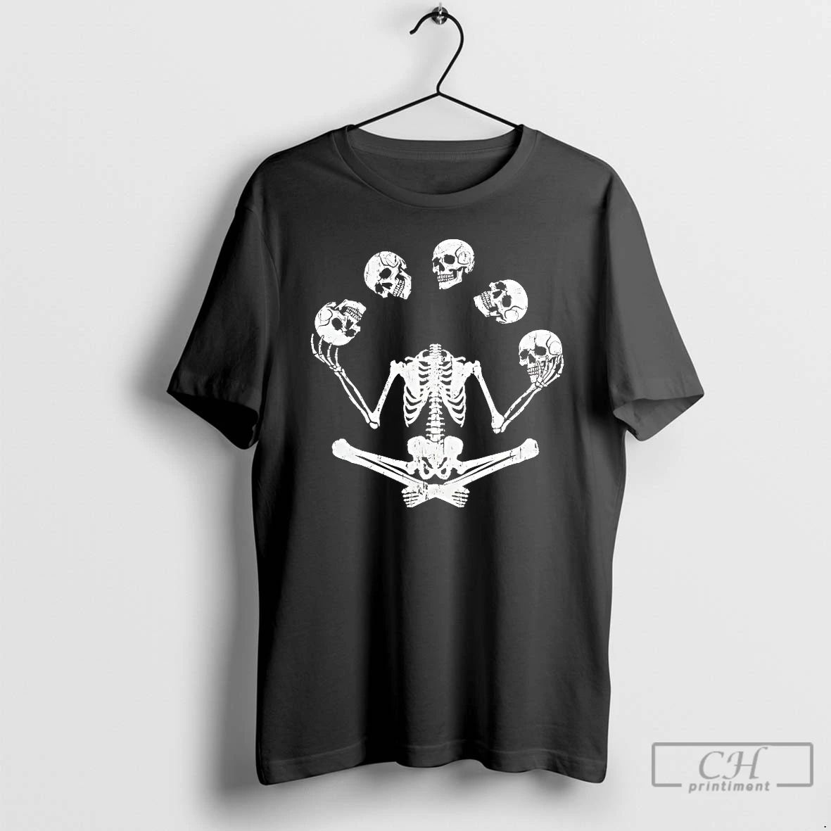 Premium Juggling Skeleton Halloween T Shirts