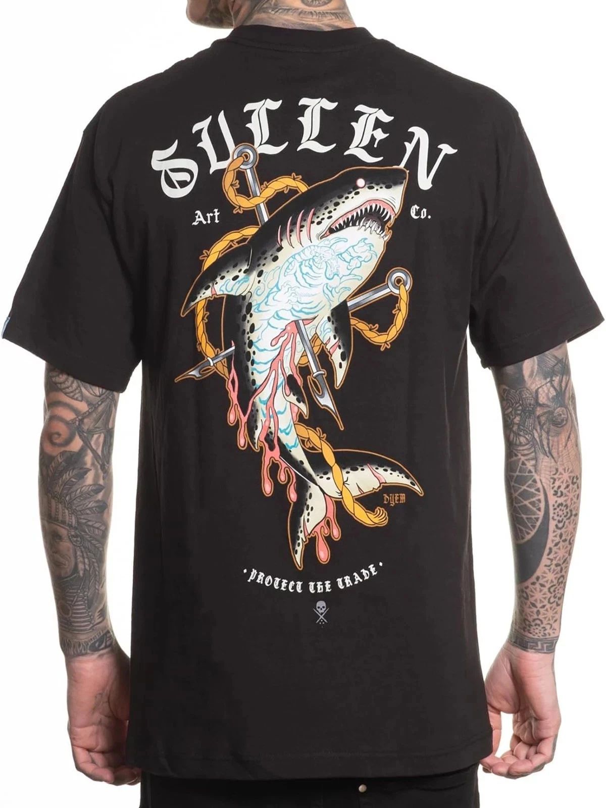 Sullen Art Collective True Artist Pin Up Tattoo Men's Standard Tee DYEM SHARK