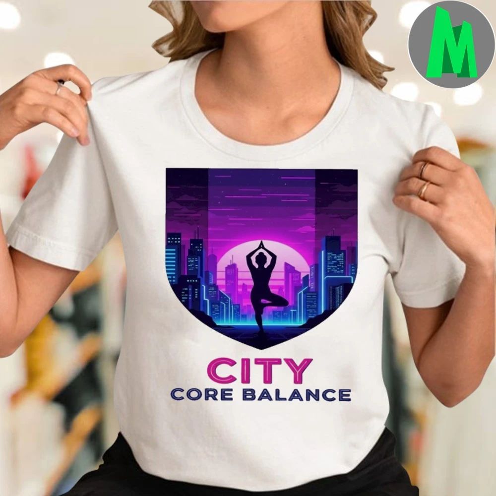 City Core Balance Urban Yoga Skyline T-Shirt