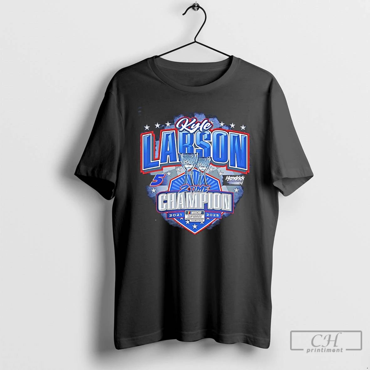 Classic Kyle Larson Two Time Nascar Cup Series Champion 2021 2025 T Shirts