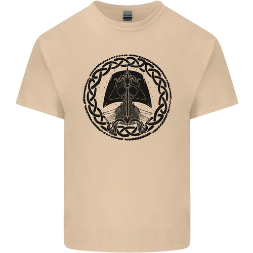 A Viking Ship Mens Cotton T-Shirt Tee Top