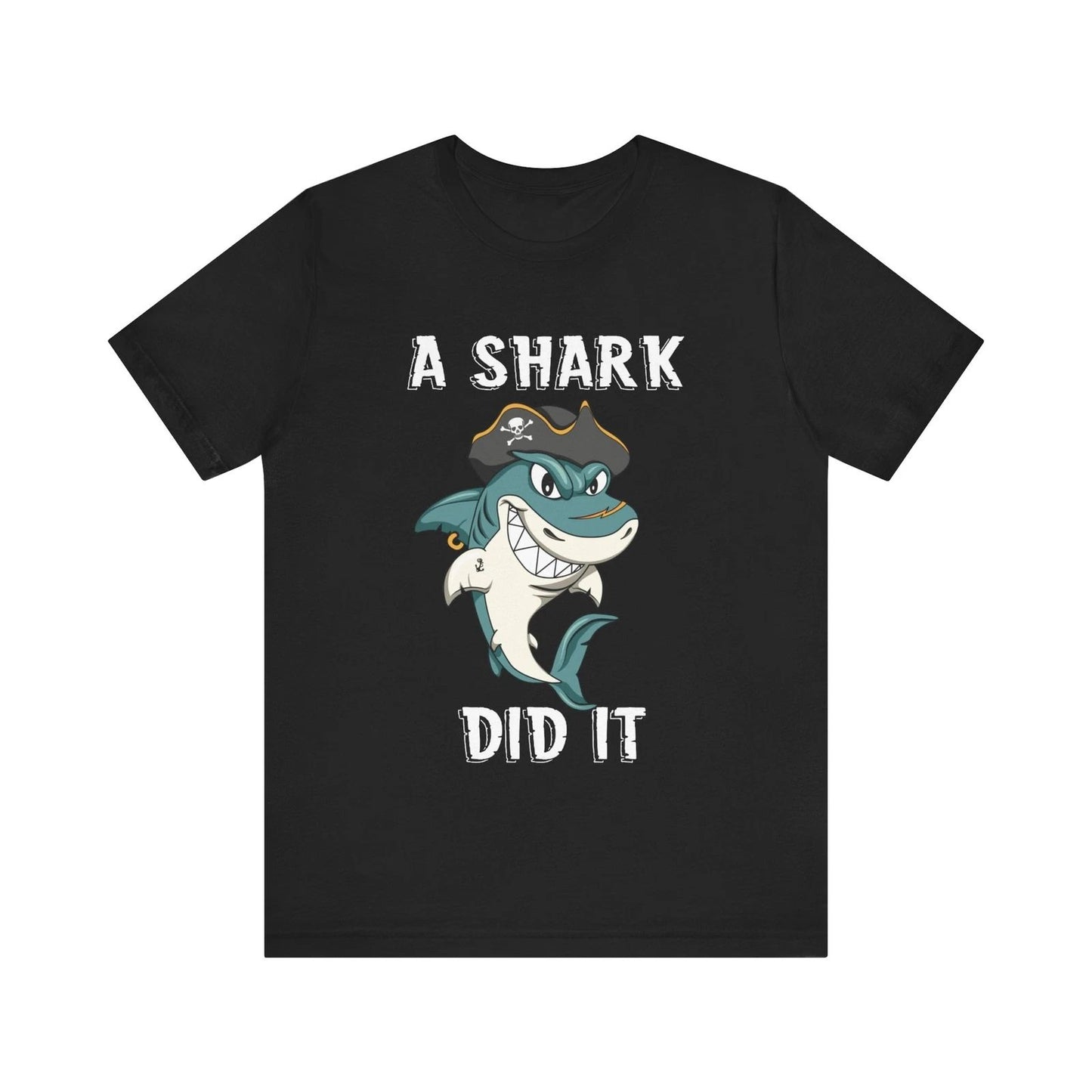 Funny Amputee T-Shirt, A Shark Week V2, Humor Crew Neck T-Shirt