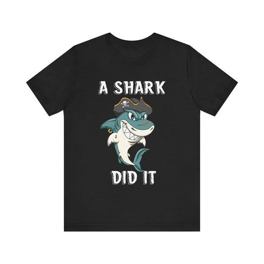 Funny Amputee T-Shirt, A Shark Week V2, Humor Crew Neck T-Shirt