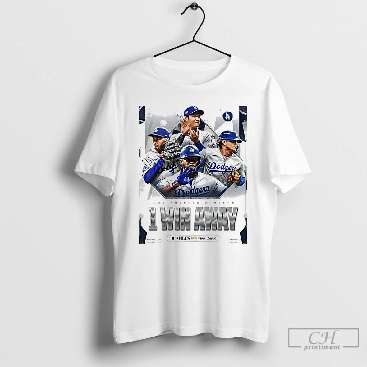 Premium Los Angeles Dodgers One Win Away National League T Shirts