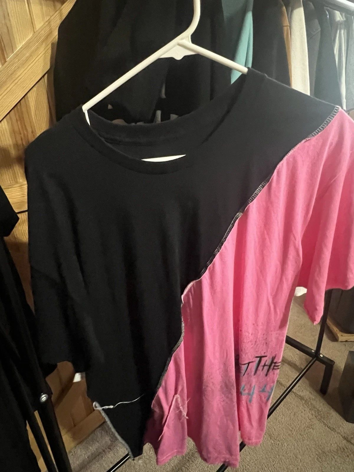 440 kicks special collab t-shirt short sleeve shirt distressed street style XL