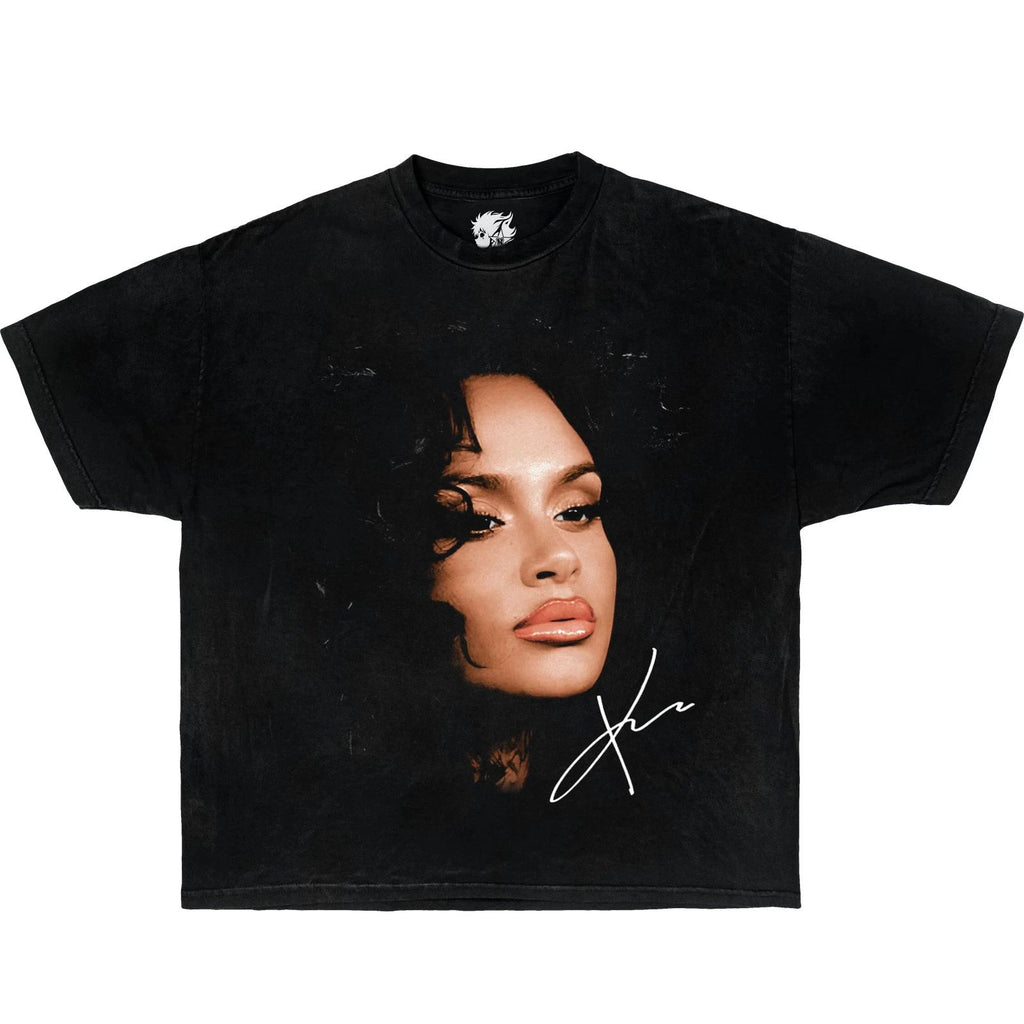 Kehlani Face Boxy Vintage Boxy Tee Shirt oversized t-shirt streetwear y2k