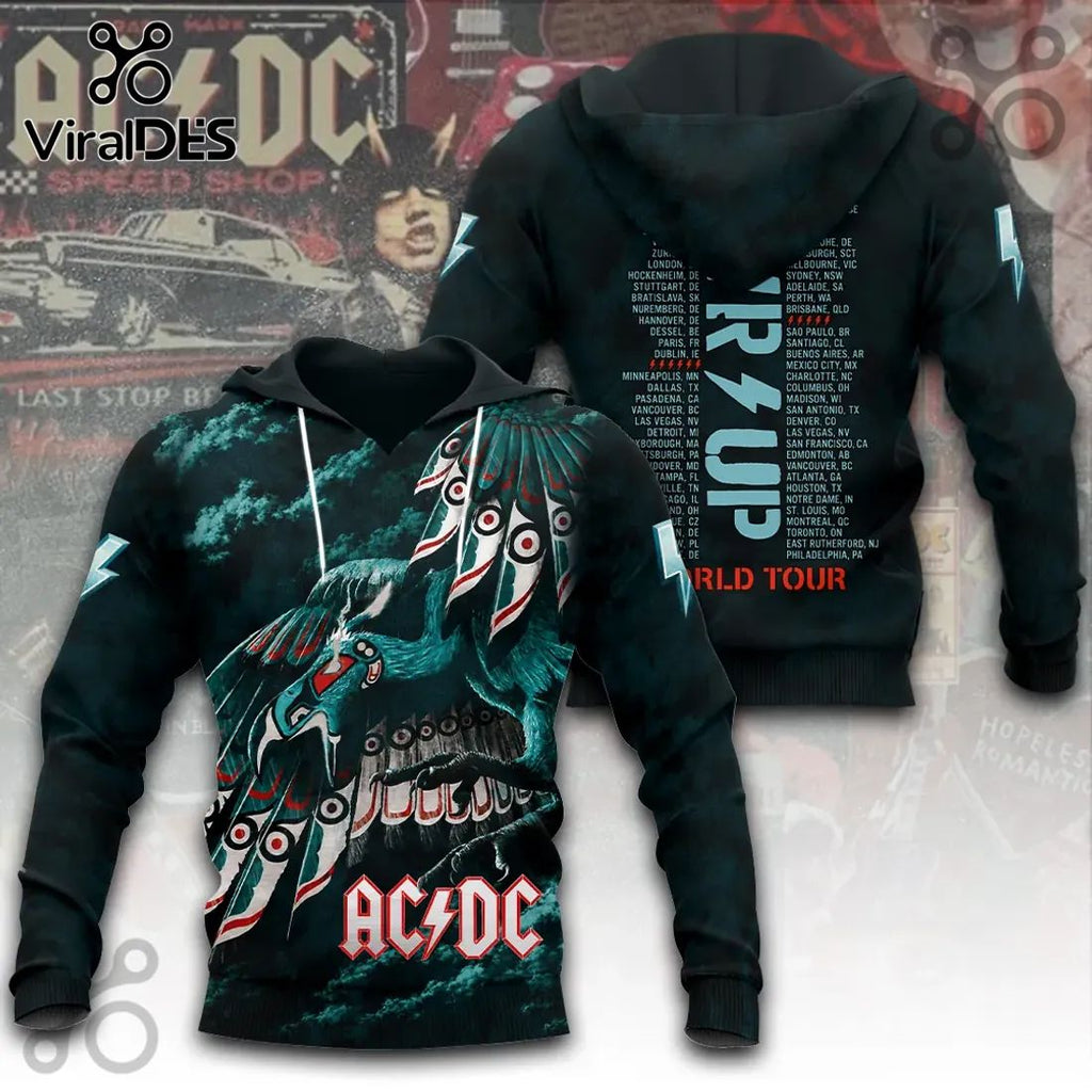 AC/DC PWR UP World Tour 2024-2026 Black T-Shirt