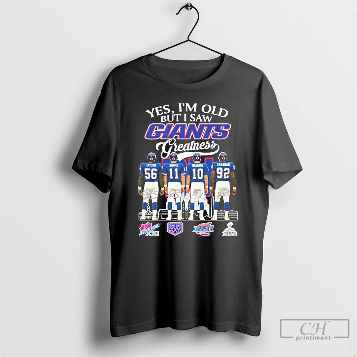 Premium Yes Im Old But I Saw Giants Greatness Player Signature City T Shirts