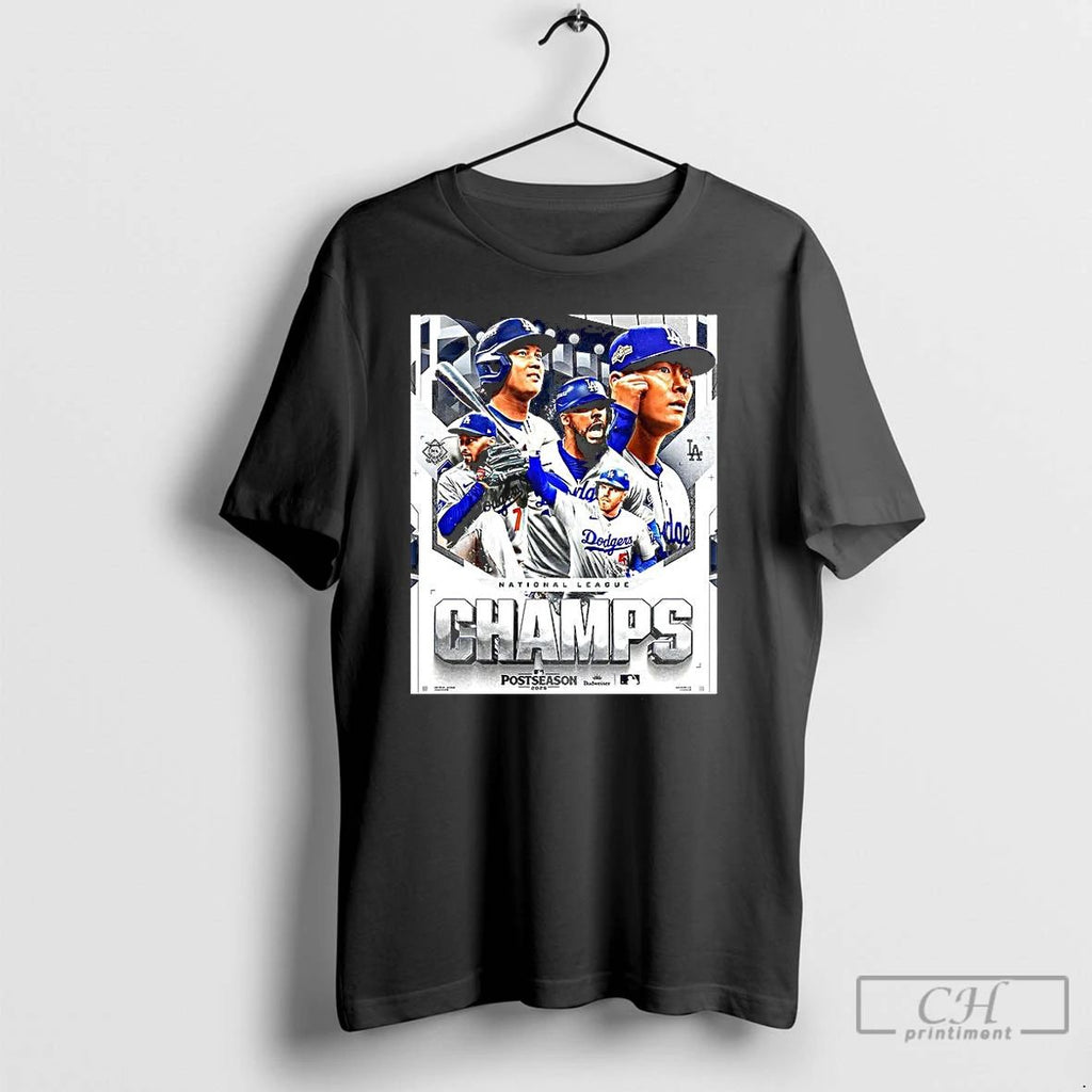 Classic Los Angeles Dodgers Mlb National League 2025 Champs T Shirts