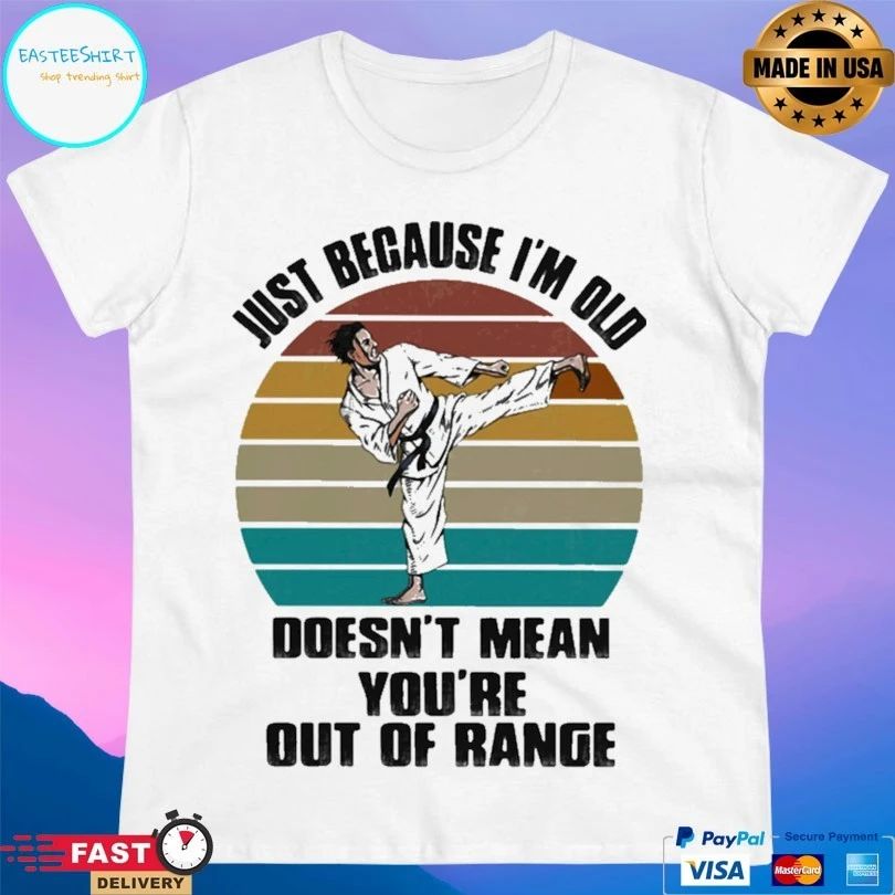 Just Because I’m Old Doesn’t Mean You’re Are Out Of Range Karate Vintage T-shirt