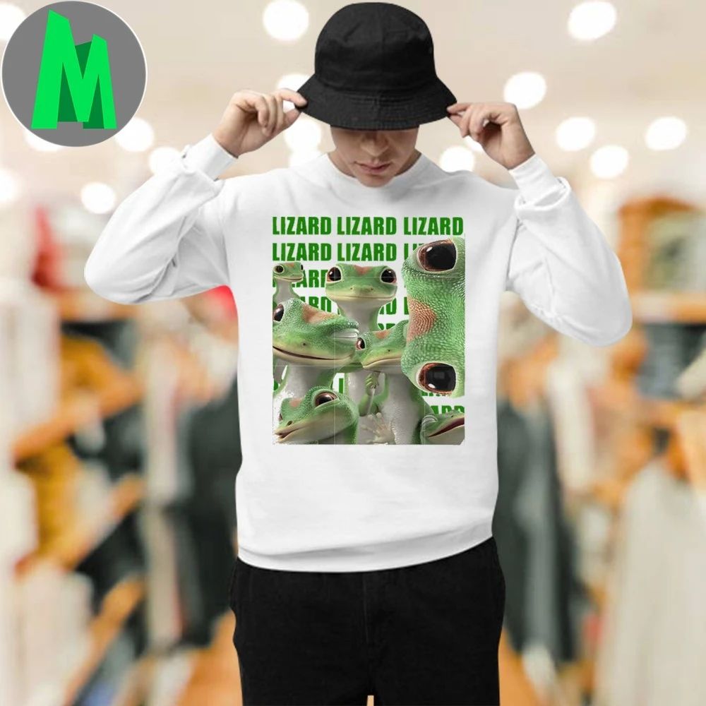Lizard lizard lizard funny face shirt