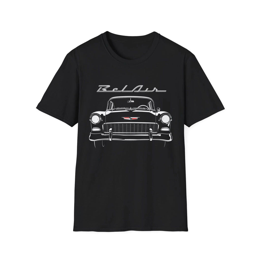 1955 Chevy Bel Air T-Shirt | Classic Car Graphic Tee | Tri-Five Front View