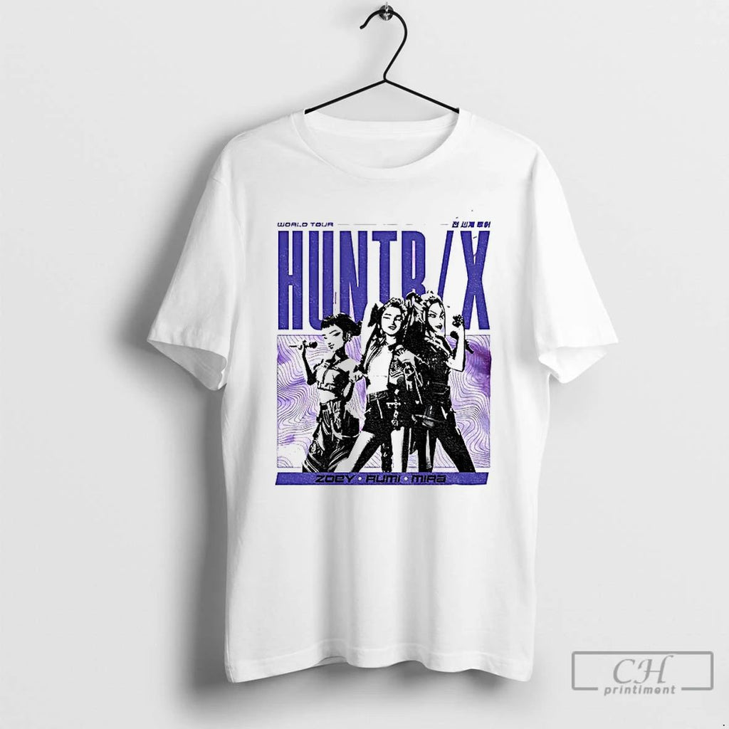 Classic Zoey Rumi Mira World Tour Huntrix Kpop Demon Hunter Vintage T Shirts
