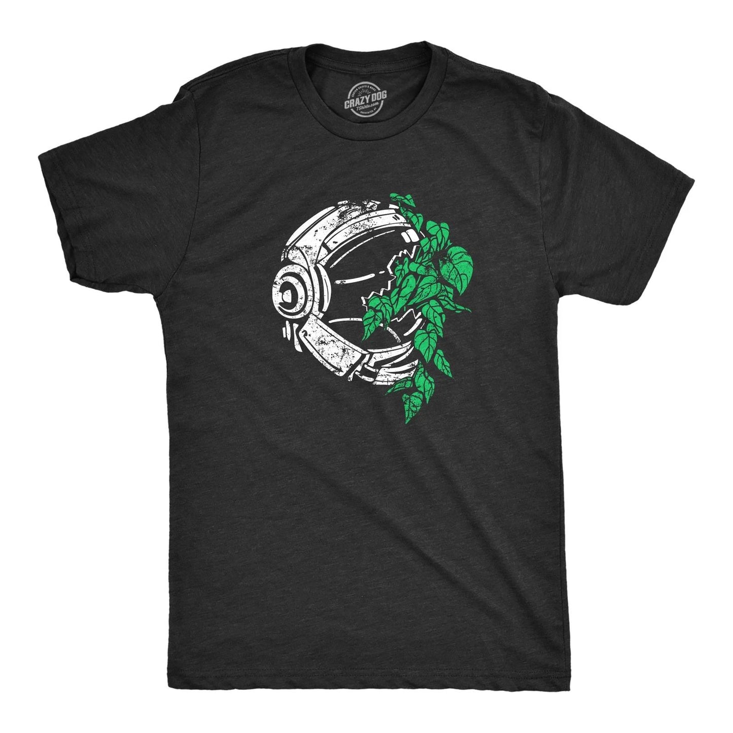 Mens Plant Astronaut T Shirt Funny Cool Space Explorer Nature Lover Tee for Guys