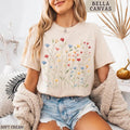 Boho Floral Comfort Tee Women's Soft Flower Print