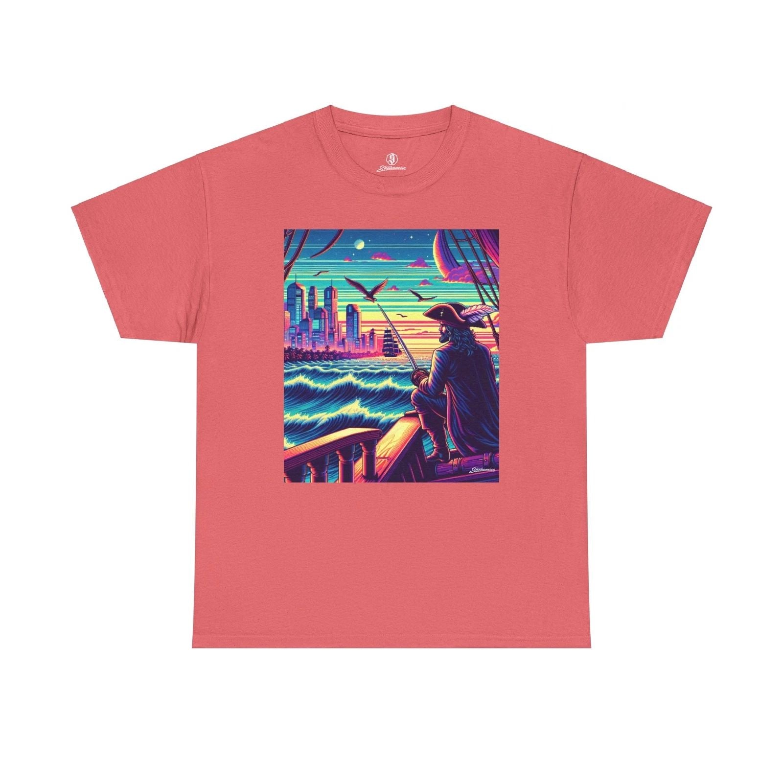 Fantasy Series - T-Shirt - 003 Garrick approach the city of Futuria