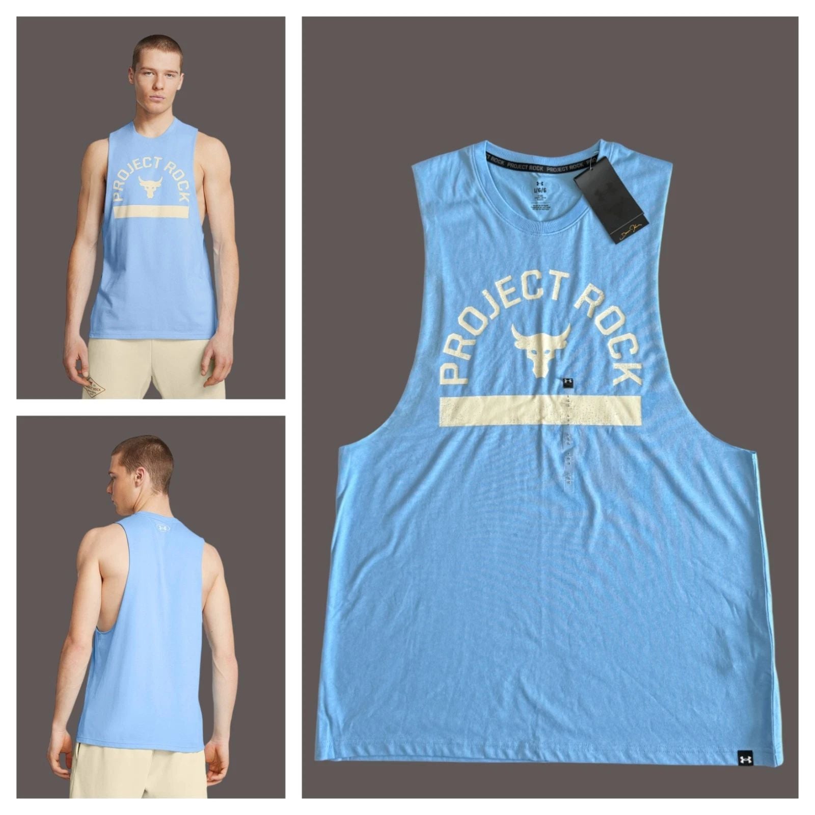 Under Armour Project Rock Payoff Tank Top Sleeveless Mens Sz M /L / XL/3XL /4XL