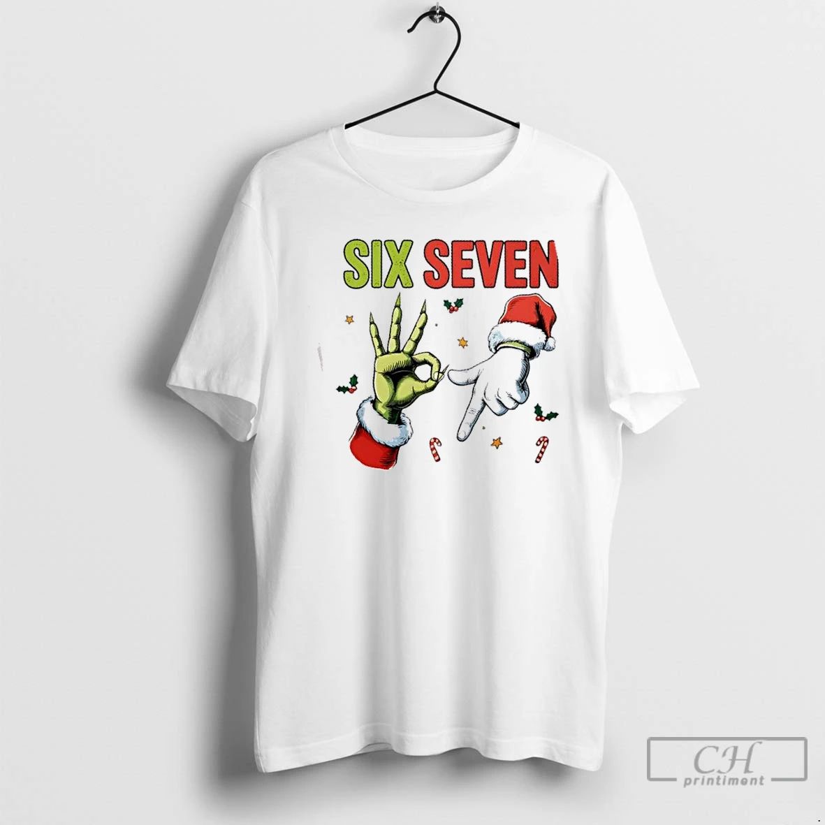 Classic Six Seven 6 7 Christmas Xmas Funny T Shirts